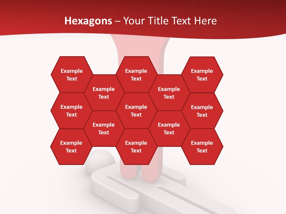 Red Lay Pedestal PowerPoint Template