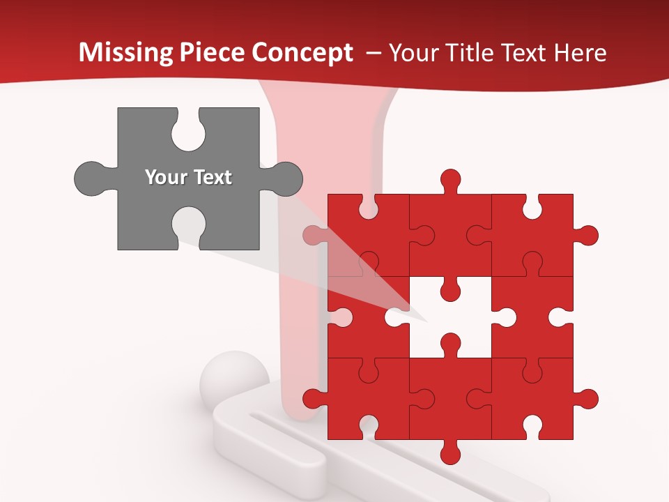 Red Lay Pedestal PowerPoint Template