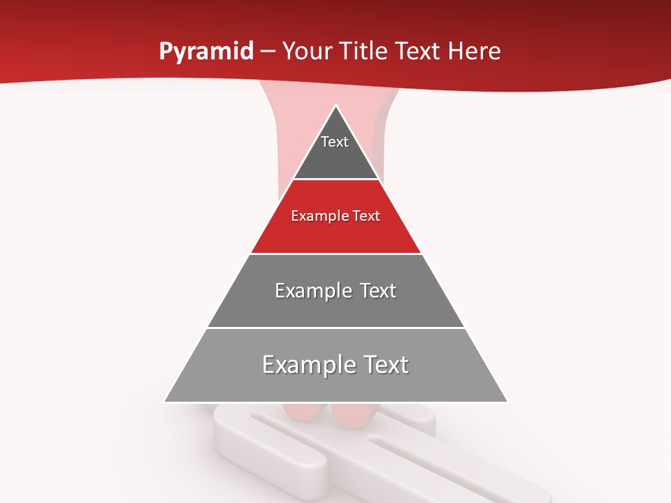 Red Lay Pedestal PowerPoint Template