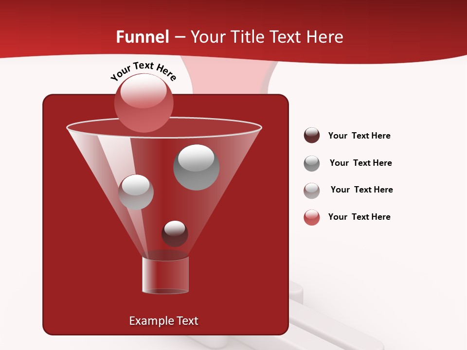 Red Lay Pedestal PowerPoint Template