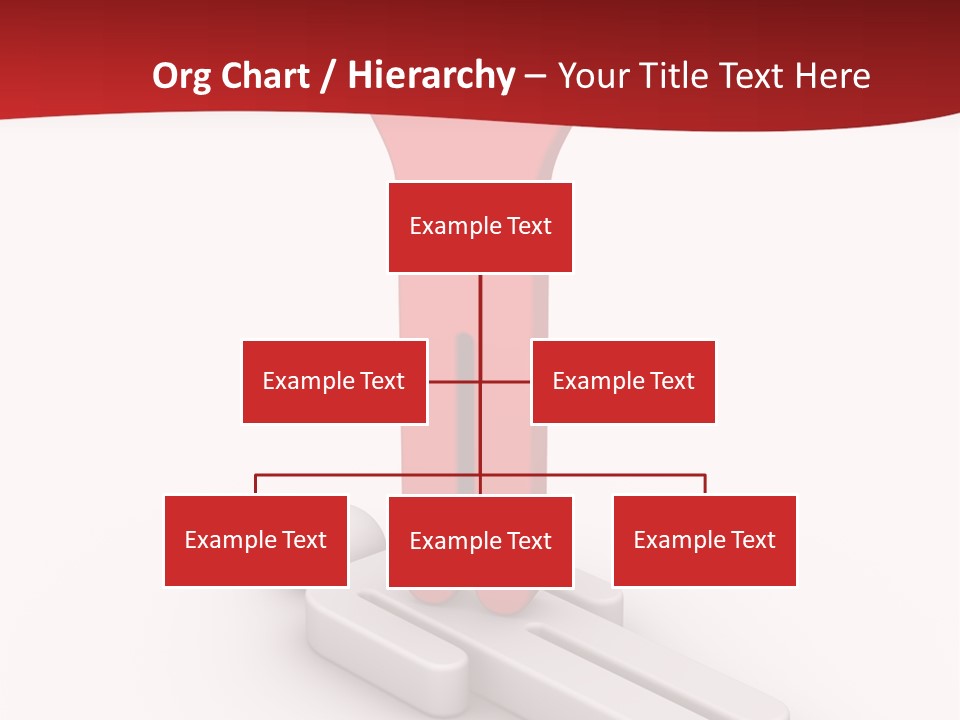 Red Lay Pedestal PowerPoint Template