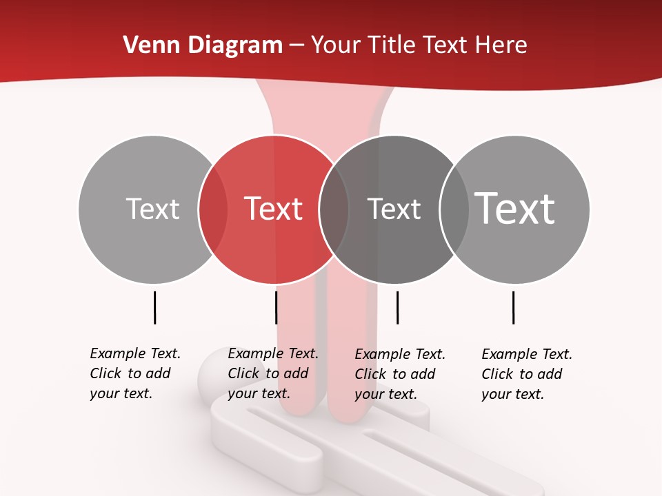 Red Lay Pedestal PowerPoint Template