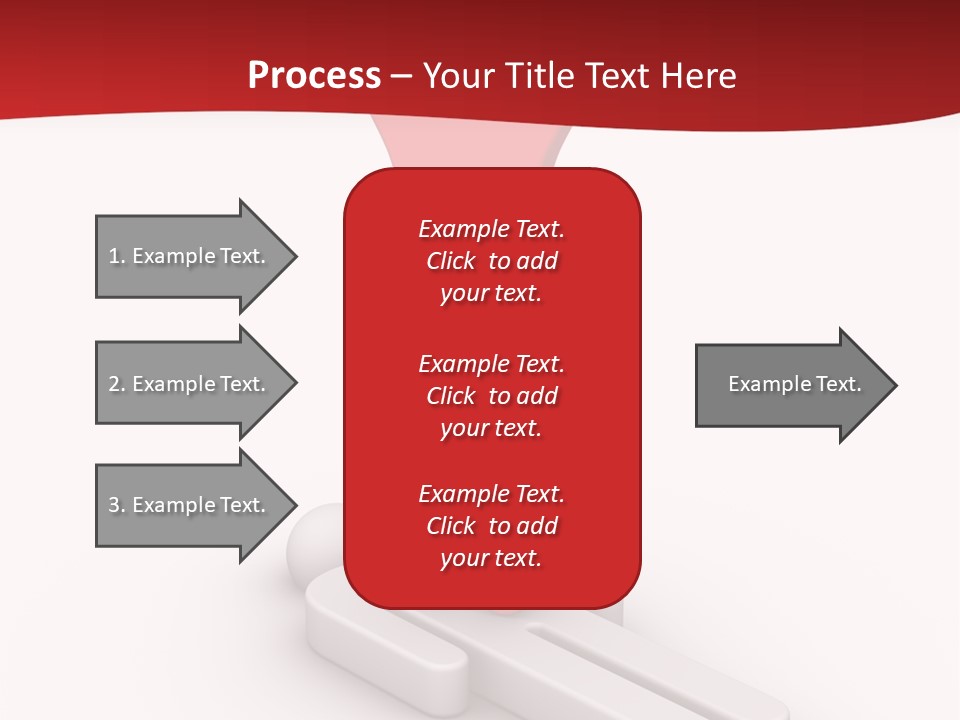 Red Lay Pedestal PowerPoint Template