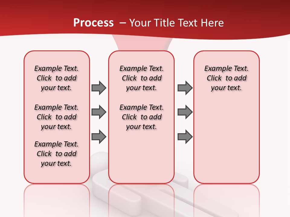Red Lay Pedestal PowerPoint Template
