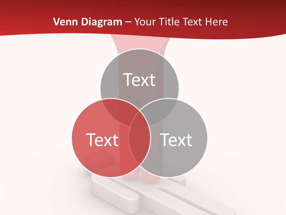 Red Lay Pedestal PowerPoint Template