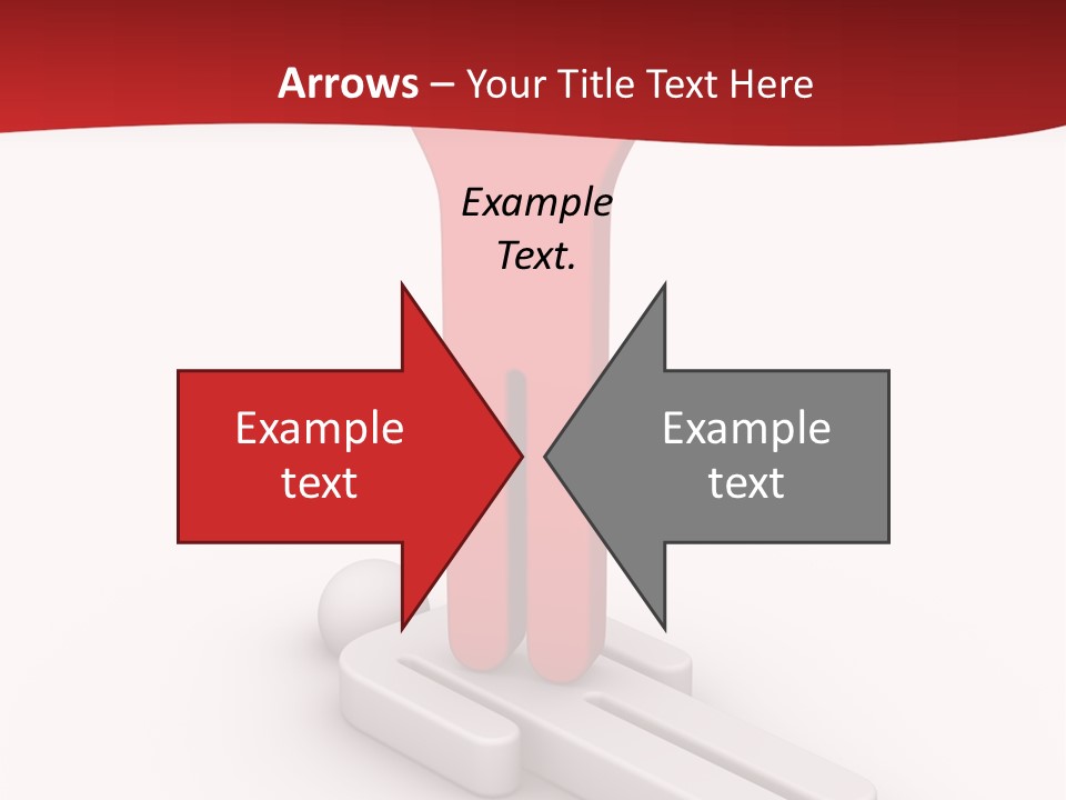 Red Lay Pedestal PowerPoint Template