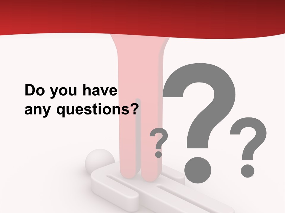 Red Lay Pedestal PowerPoint Template