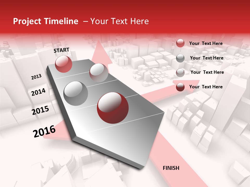 Direction Direct Streets PowerPoint Template