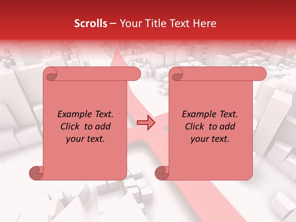 Direction Direct Streets PowerPoint Template