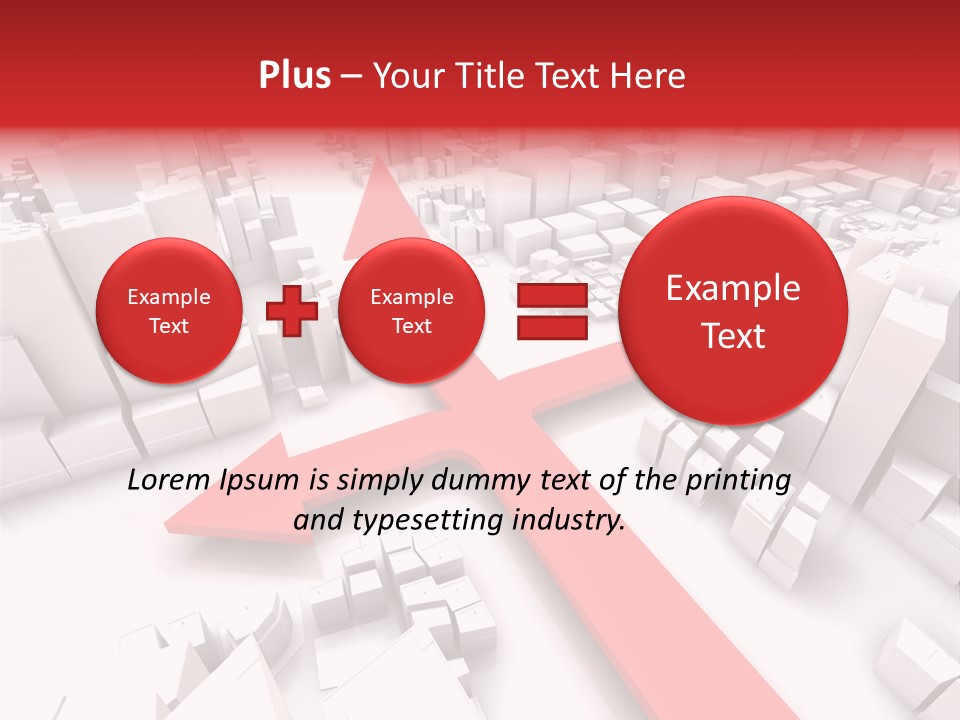 Direction Direct Streets PowerPoint Template
