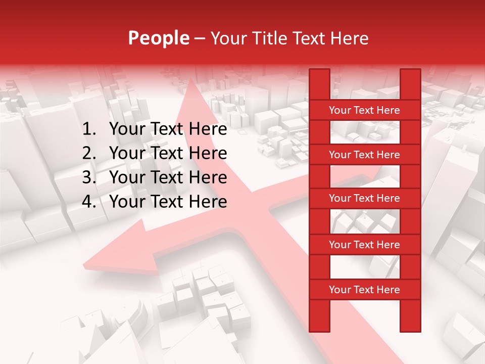 Direction Direct Streets PowerPoint Template