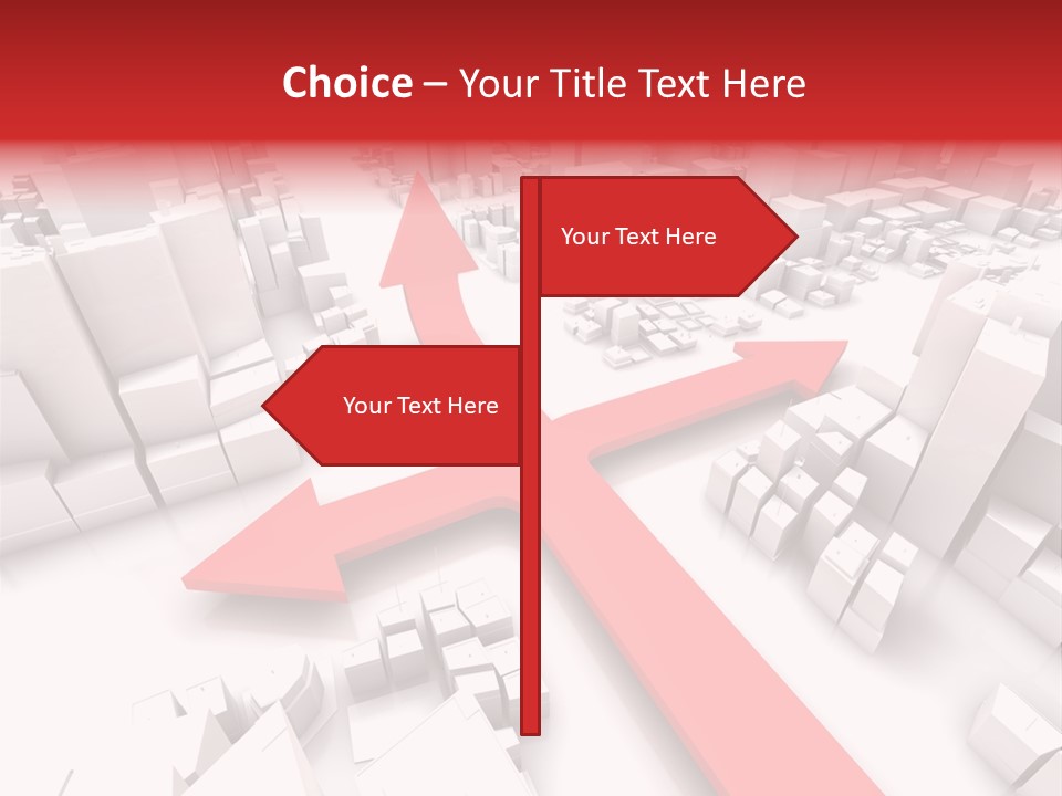 Direction Direct Streets PowerPoint Template