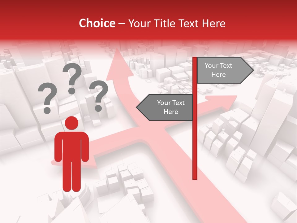 Direction Direct Streets PowerPoint Template