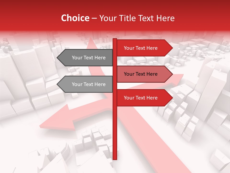 Direction Direct Streets PowerPoint Template