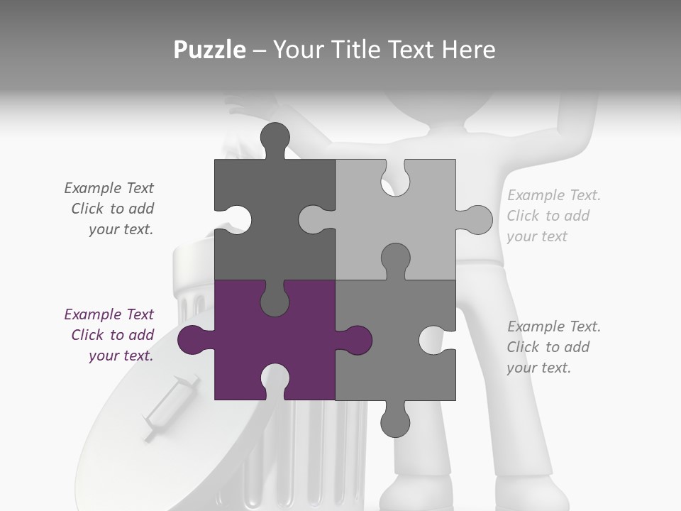 Ecology Container Grey PowerPoint Template