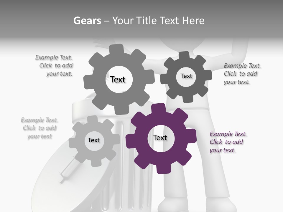 Ecology Container Grey PowerPoint Template