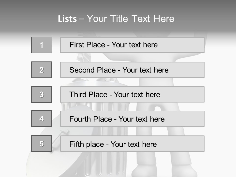 Ecology Container Grey PowerPoint Template
