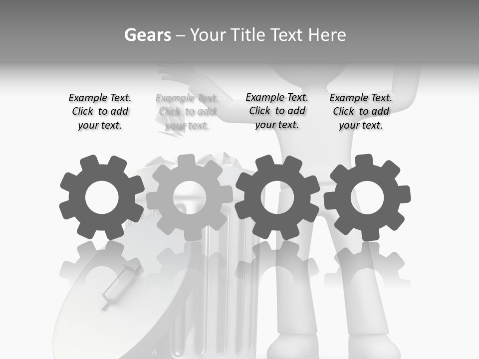 Ecology Container Grey PowerPoint Template