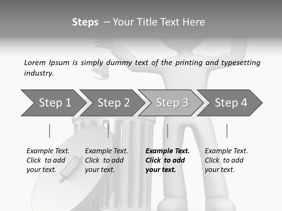 Ecology Container Grey PowerPoint Template