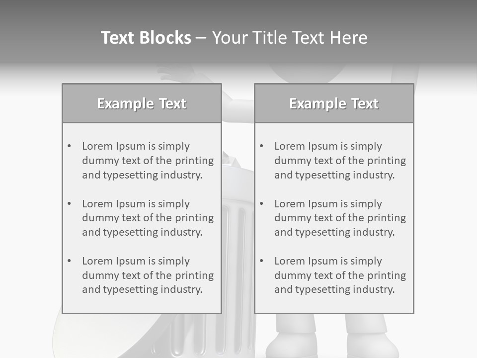 Ecology Container Grey PowerPoint Template