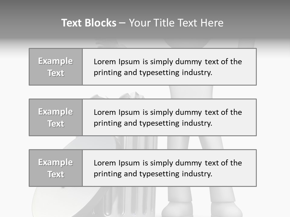Ecology Container Grey PowerPoint Template