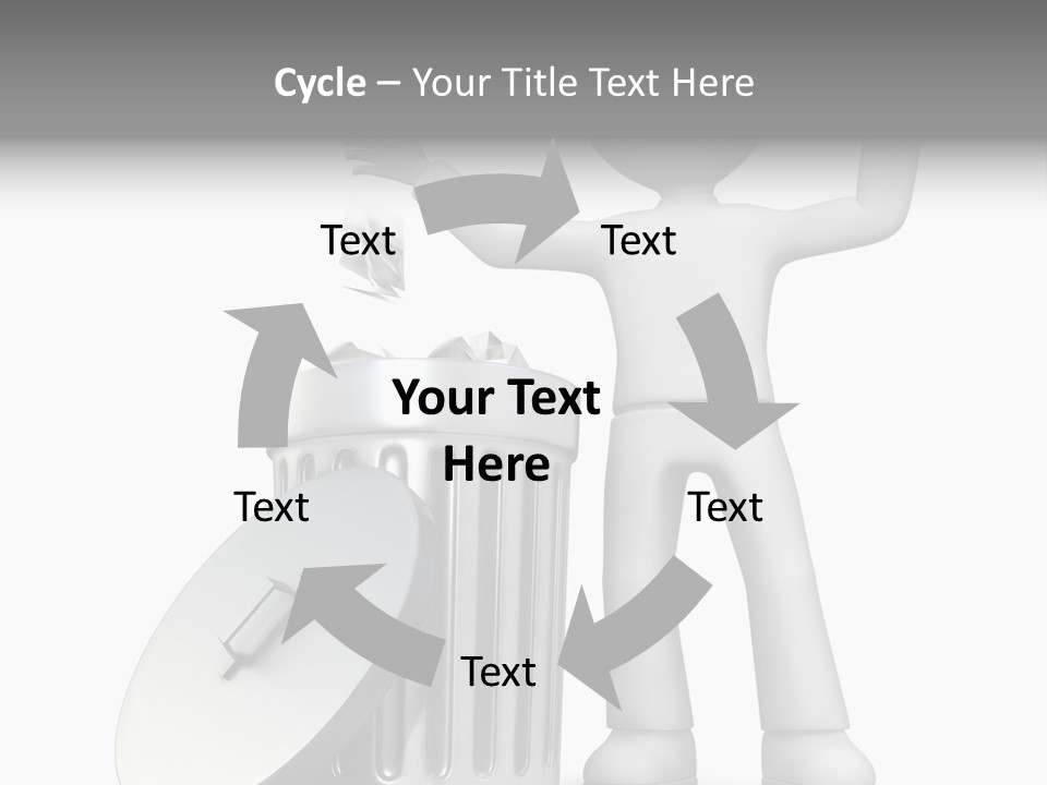 Ecology Container Grey PowerPoint Template