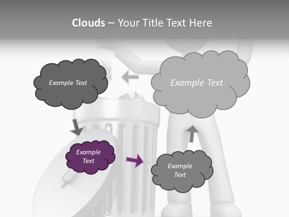 Ecology Container Grey PowerPoint Template