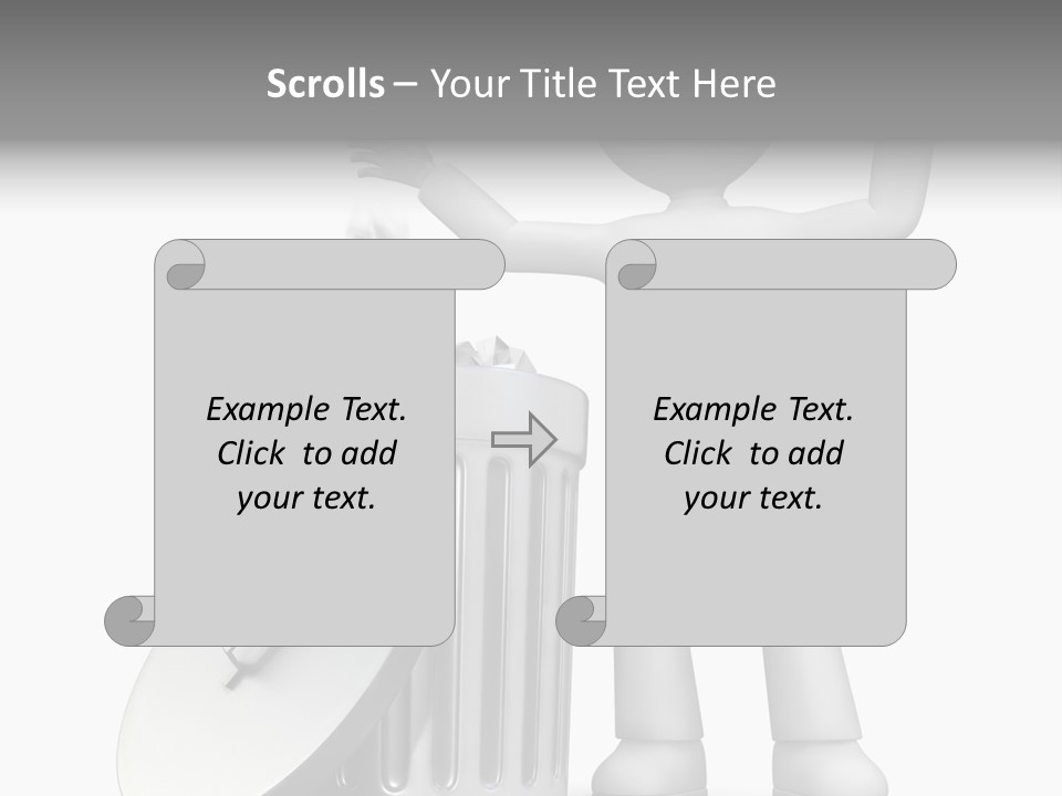 Ecology Container Grey PowerPoint Template