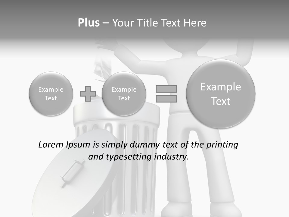 Ecology Container Grey PowerPoint Template