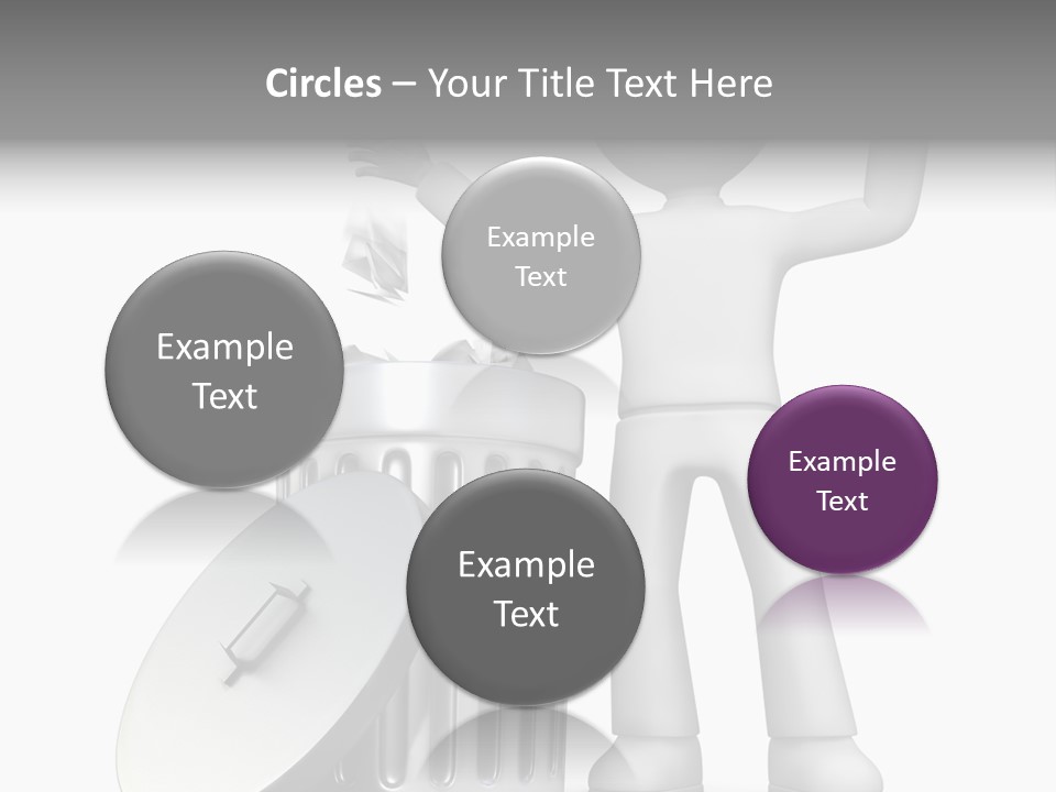 Ecology Container Grey PowerPoint Template