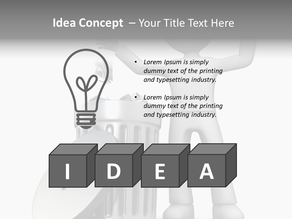 Ecology Container Grey PowerPoint Template