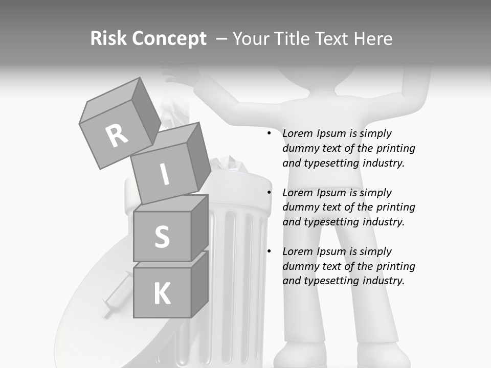 Ecology Container Grey PowerPoint Template