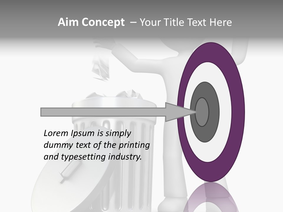 Ecology Container Grey PowerPoint Template