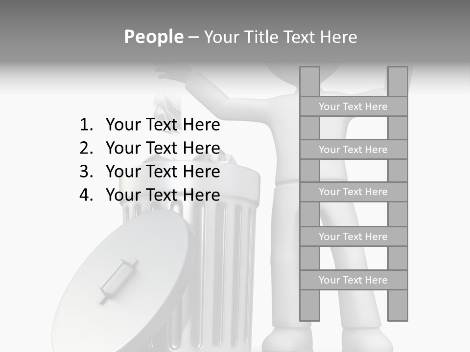 Ecology Container Grey PowerPoint Template