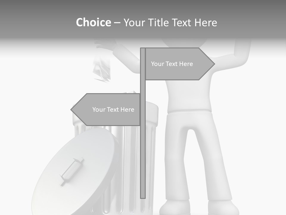 Ecology Container Grey PowerPoint Template