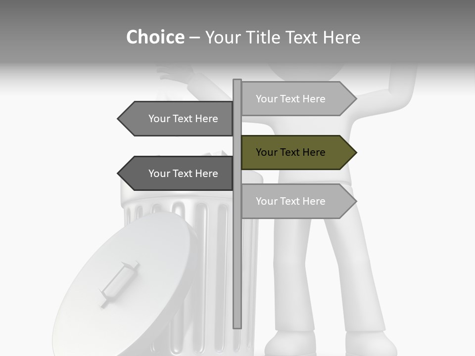 Ecology Container Grey PowerPoint Template