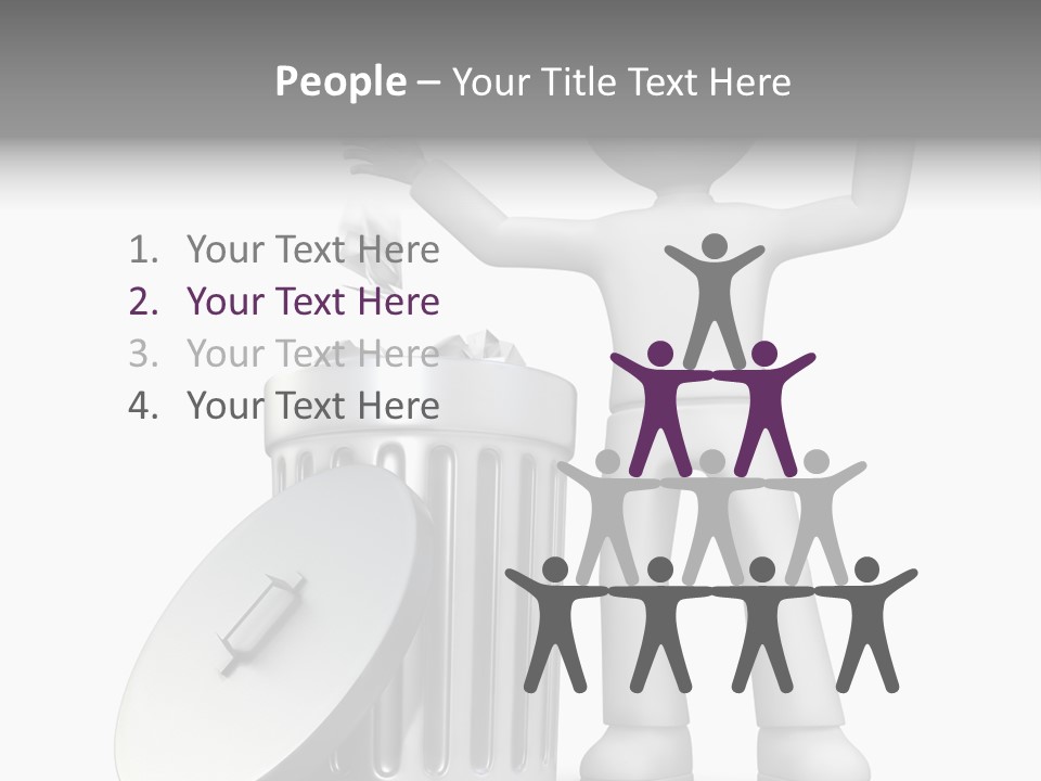 Ecology Container Grey PowerPoint Template