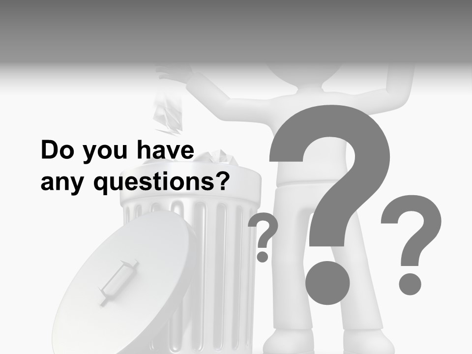 Ecology Container Grey PowerPoint Template