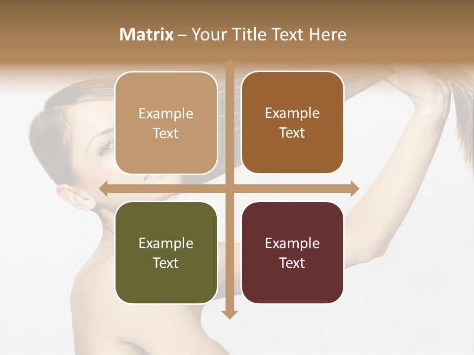 Texture Glamour Haircare PowerPoint Template