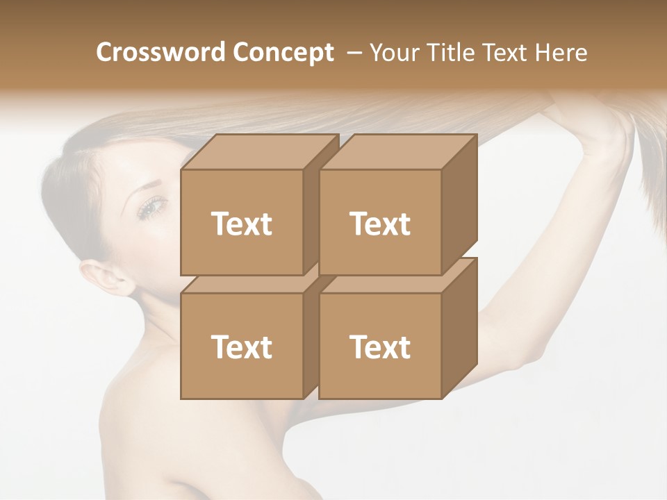 Texture Glamour Haircare PowerPoint Template