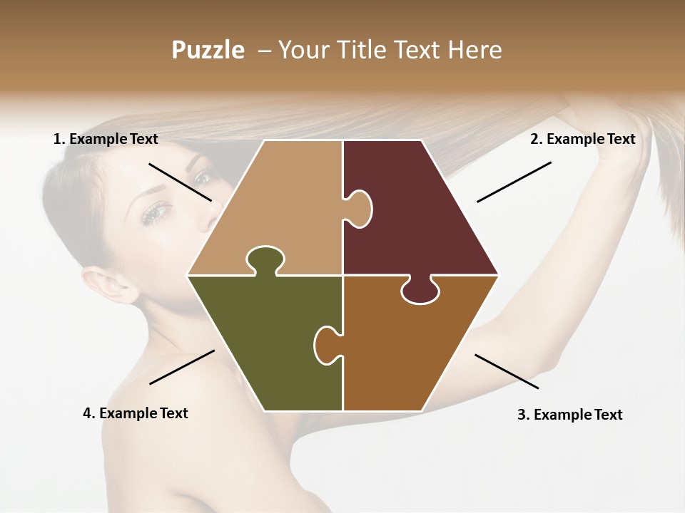 Texture Glamour Haircare PowerPoint Template