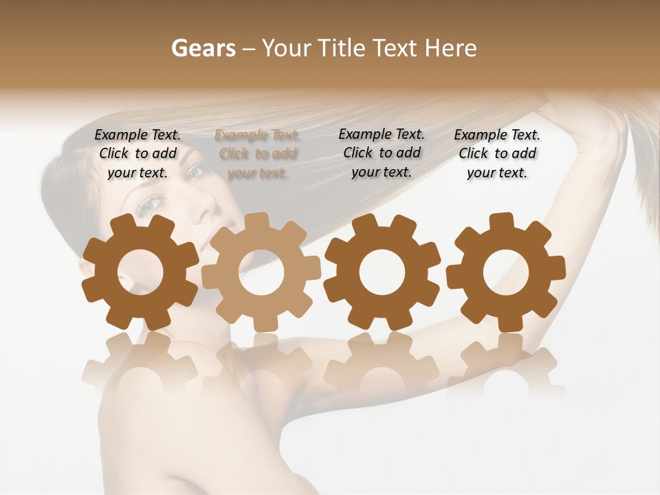 Texture Glamour Haircare PowerPoint Template