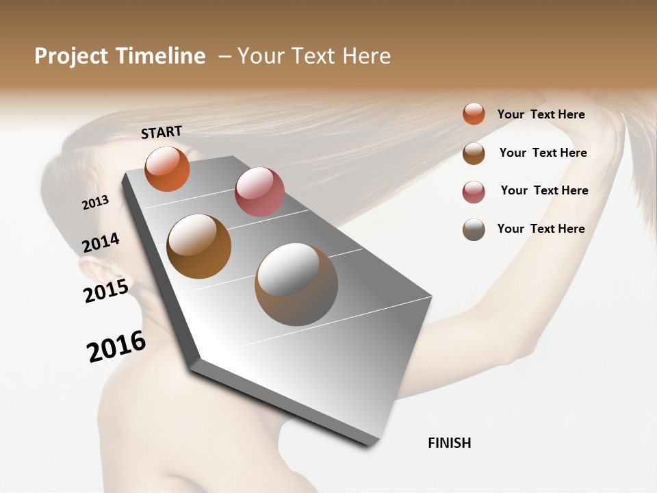 Texture Glamour Haircare PowerPoint Template