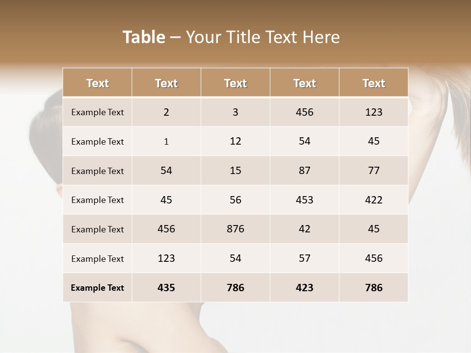 Texture Glamour Haircare PowerPoint Template