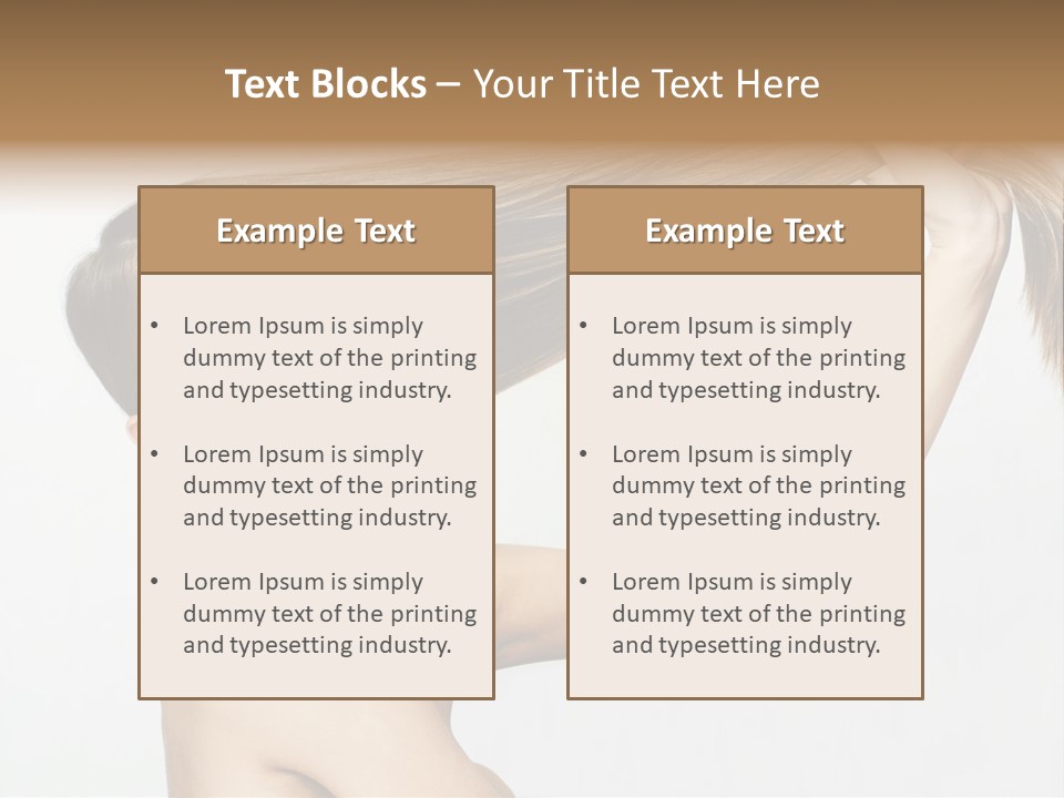 Texture Glamour Haircare PowerPoint Template