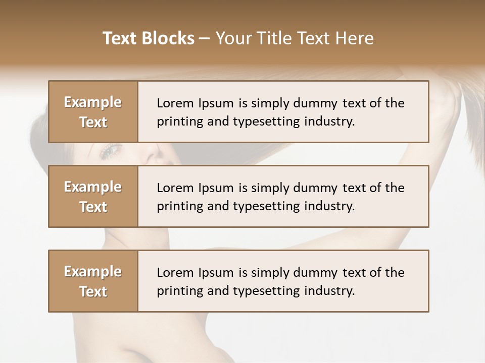 Texture Glamour Haircare PowerPoint Template