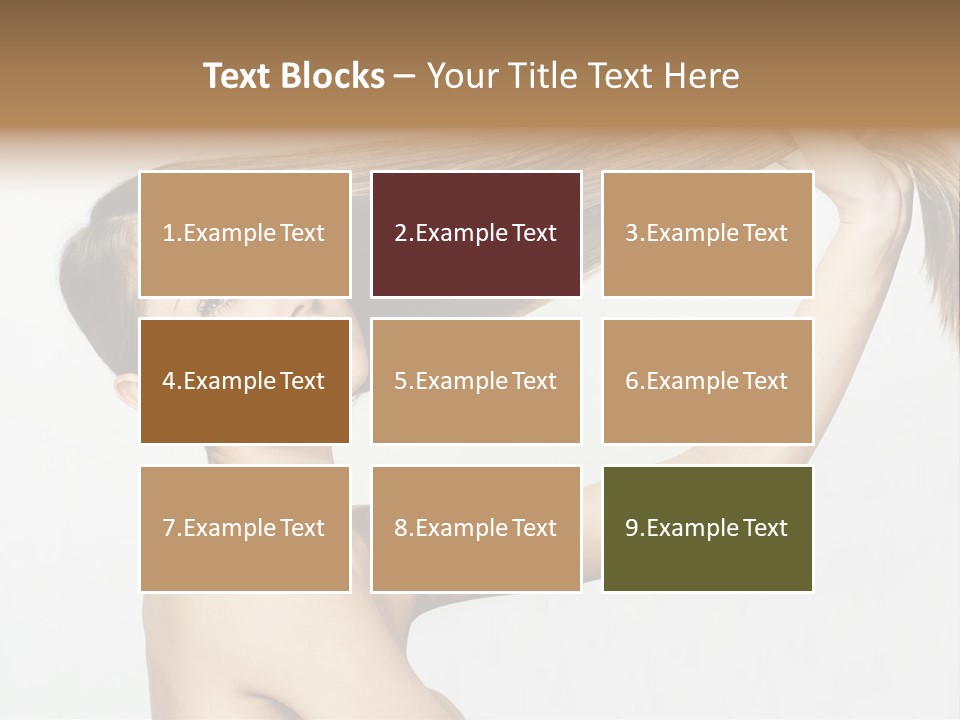 Texture Glamour Haircare PowerPoint Template