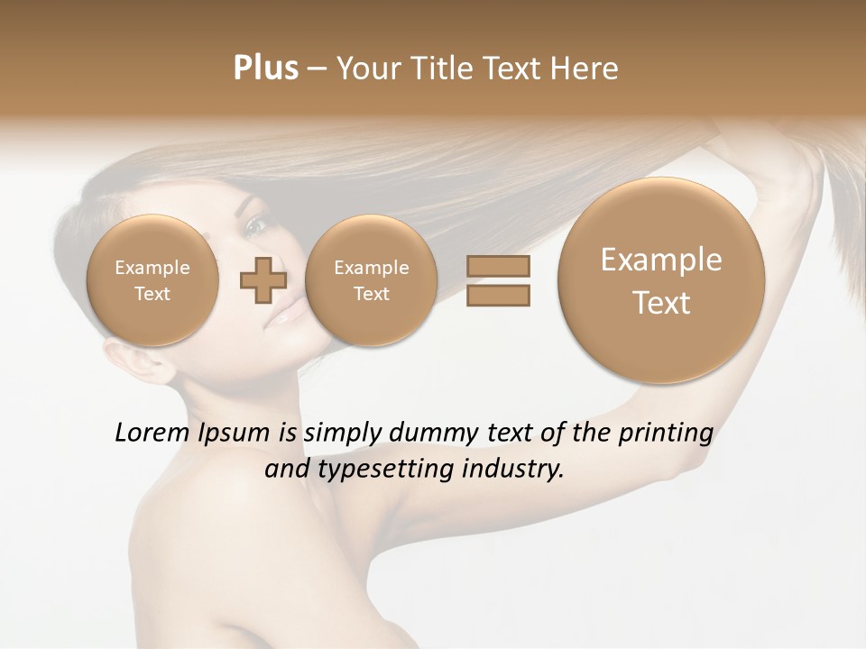 Texture Glamour Haircare PowerPoint Template