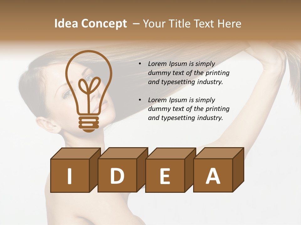 Texture Glamour Haircare PowerPoint Template