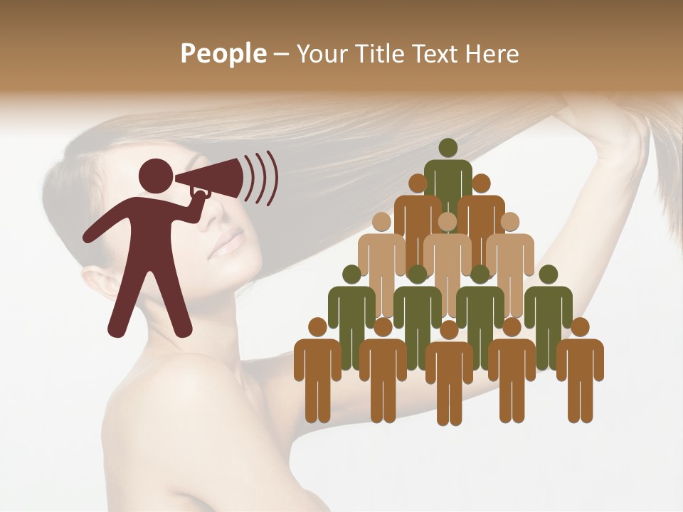 Texture Glamour Haircare PowerPoint Template